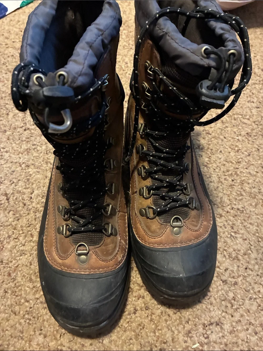 Sorel Brown and Black Men’s Rain & Snow Boots
